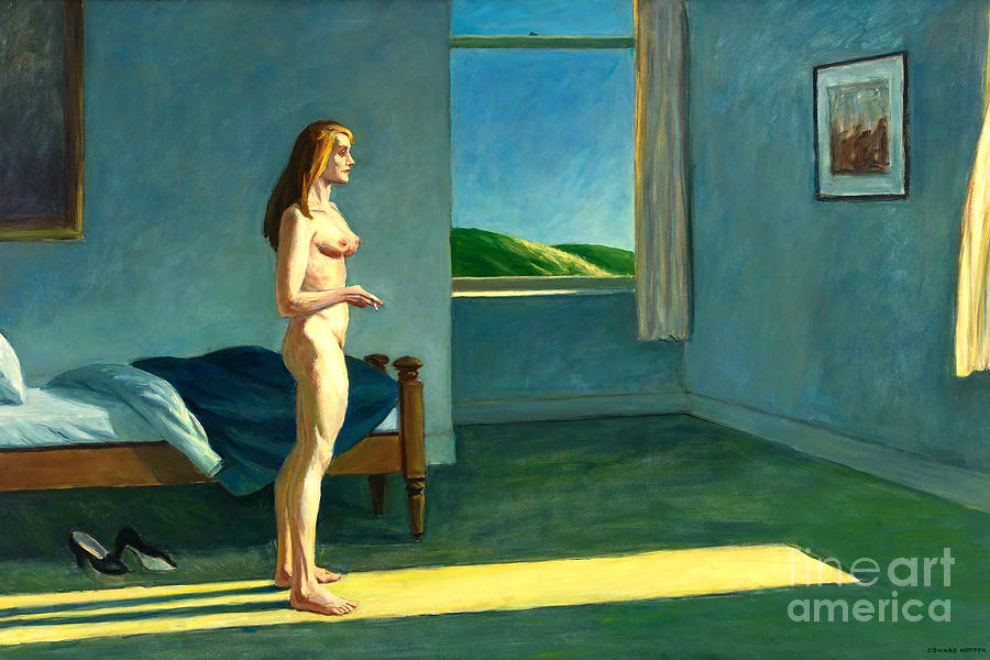 Remastered Art A Woman In The Sun by Edward Hopper 20231111 Painting by Edward-Hopper