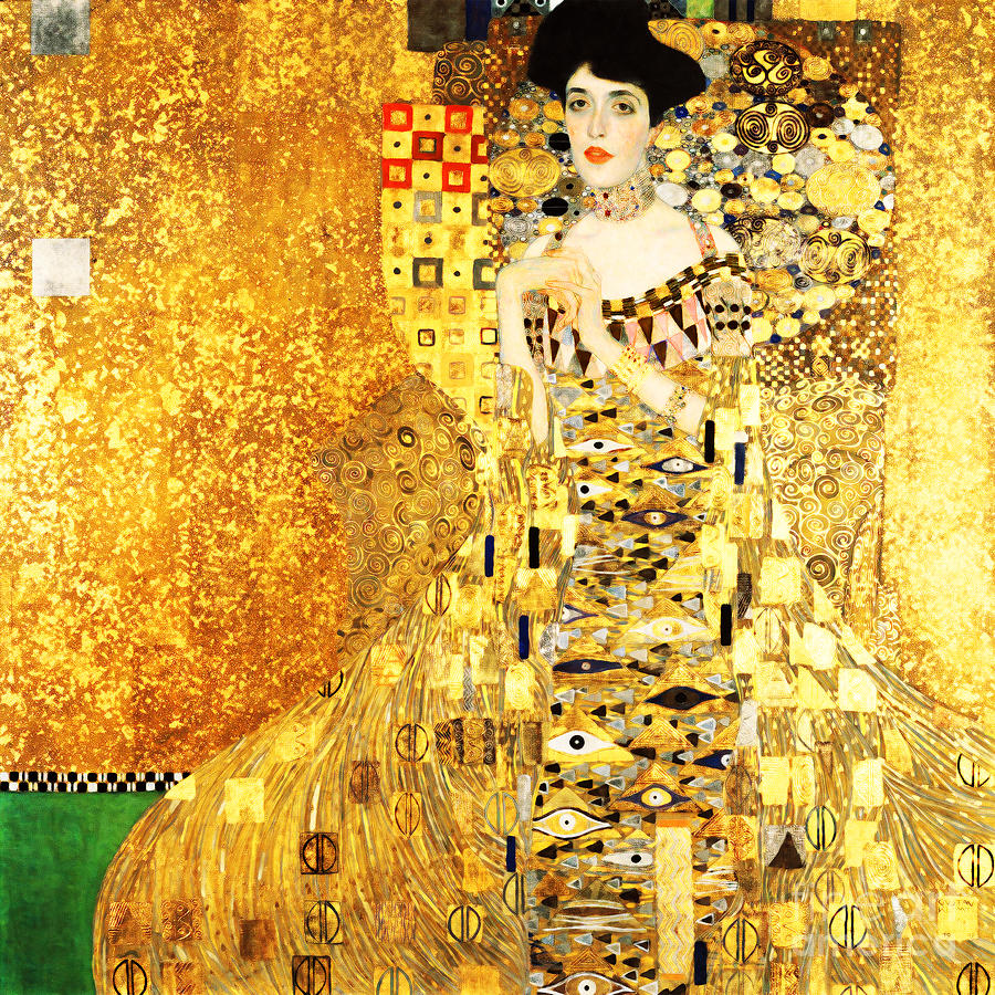 Remastered Art Adele Bloch Bauer I by Gustav Klimt 20190214c Painting by Gustav-Klimt