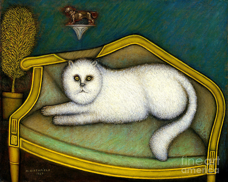 Remastered Art Agora Cat by Morris Hirshfield 20220610 Painting by Morris Hirshfield