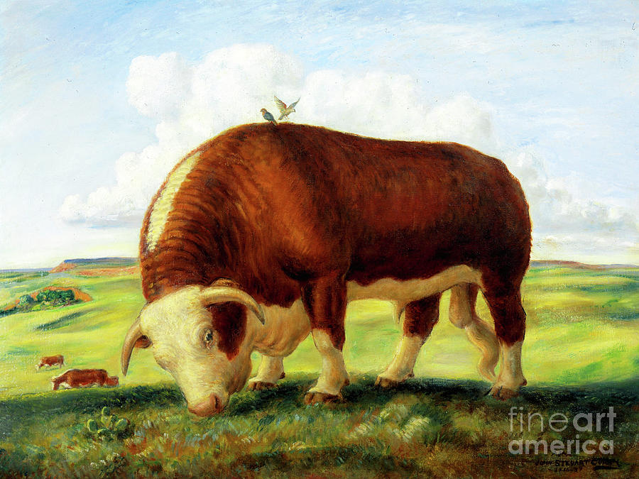 Bull Painting - Remastered Art Ajax by John Steuart Curry 20220114 by John Steuart Curry
