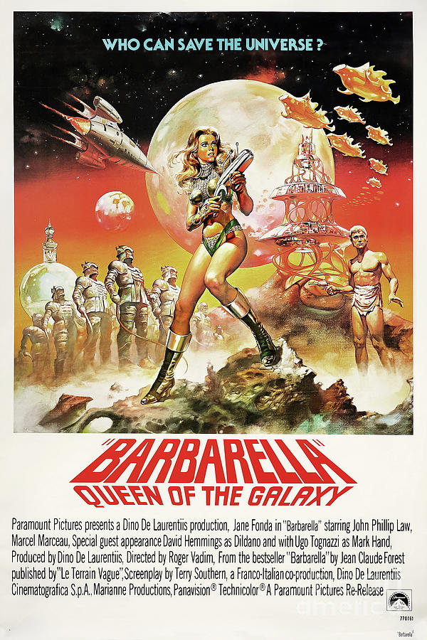 Remastered Art Barbarella Starring Jane Fonda 20230526 v2 Mixed Media by Movie Studio Artist