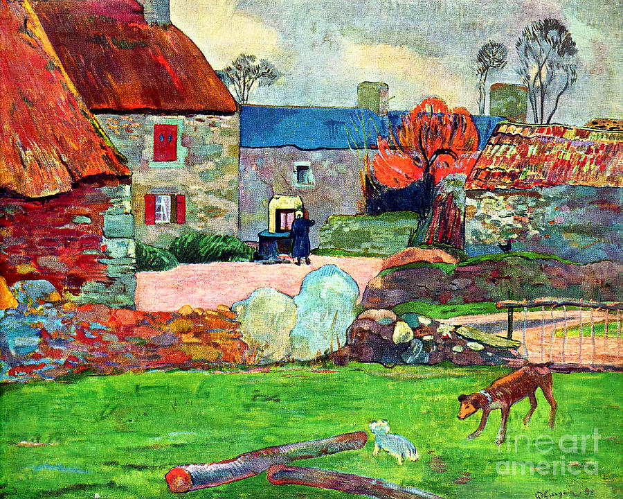 Remastered Art Blue Roof Farm by Paul Gauguin 20231117 Painting by Paul Gauguin Remastered Art Blue Roof Farm by Paul Gauguin 20231117 Painting by Paul Gauguin
