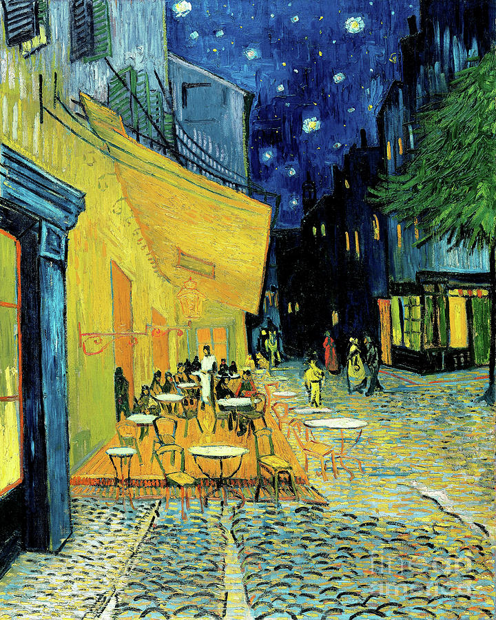Remastered Art Cafe Terrace at Night by Vincent Van Gogh 20240224version Painting by Vincent VanGogh