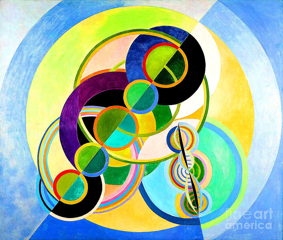Remastered Art Circular Rhythm by Robert Delaunay 20240217 Painting by Robert Delaunay