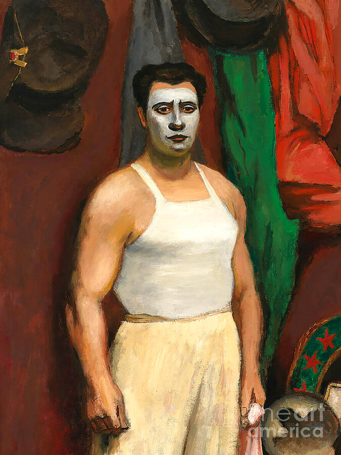 Remastered Art Clown In His Dressing Room by Walt Kuhn 20240112 v2 Painting by Walt Kuhn