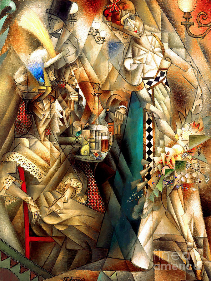 Remastered Art Dancer in a Cafe by Jean Dominique Antony Metzinger 20220421 Painting by Jean Dominique Antony Metzinger