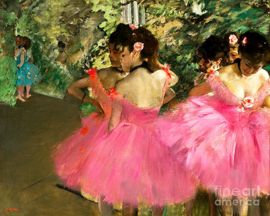 Remastered Art Dancers In Pink by Edgar Degas 20240316 Painting by Edgar-Degas
