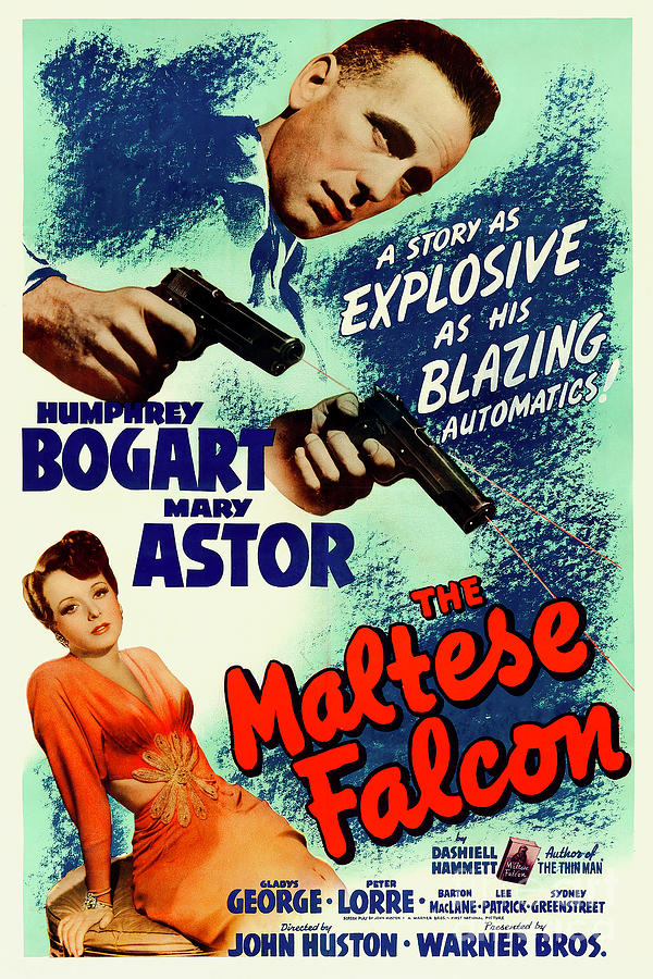 Remastered Art Humphrey Bogart In The Maltese Falcon 20230521 Mixed Media by Movie Studio Artist