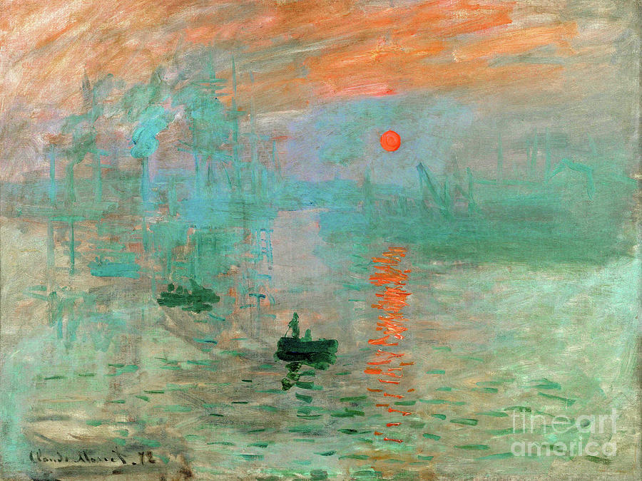 Claude Monet Painting - Remastered Art Impression Sunrise by Claude Monet 20231218 by - Claude Monet