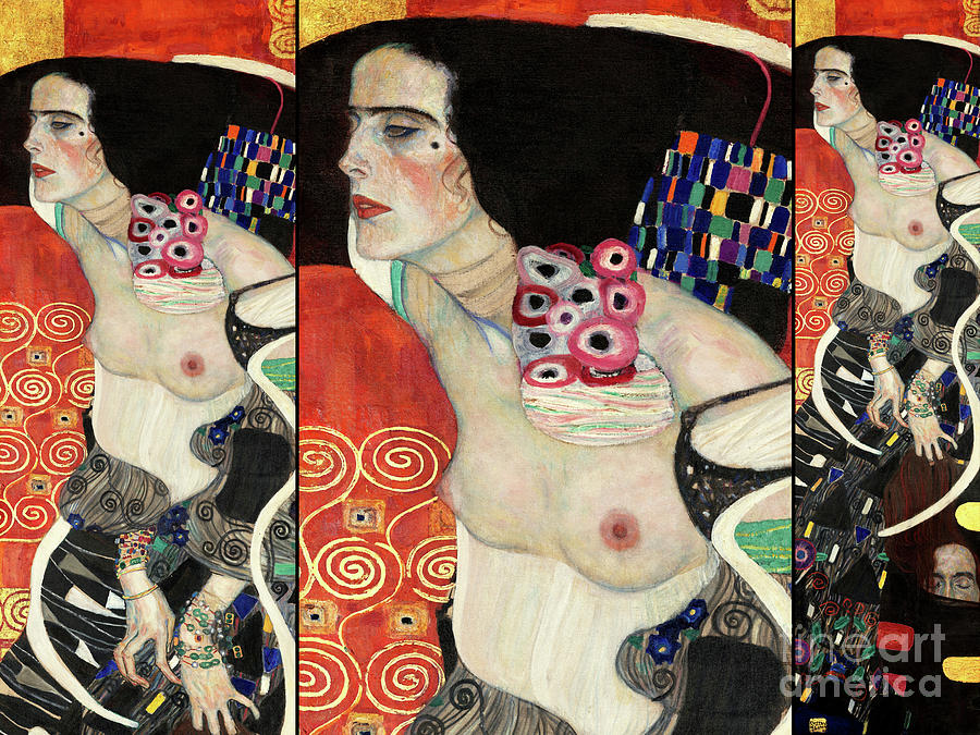 Remastered Art Judith II Salome by Gustav Klimt 20220112 v2 Painting by Gustav-Klimt