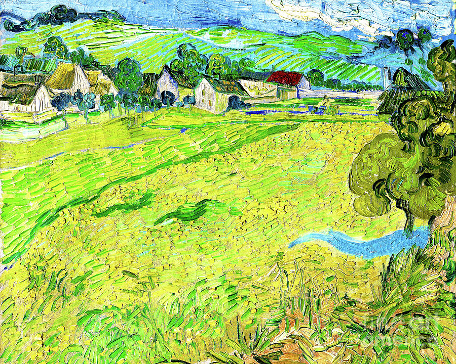 Remastered Art Les Vessenots in Auvers by Vincent Van Gogh 20230417 Painting by Vincent Van-Gogh