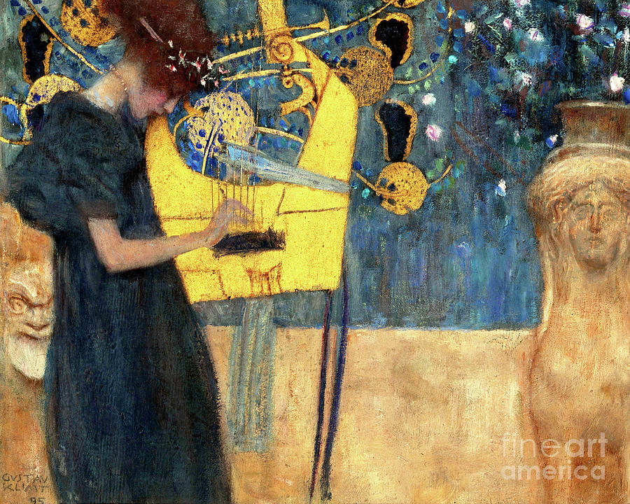 Remastered Art Music by Gustav Klimt 20230408 Painting by Gustav-Klimt
