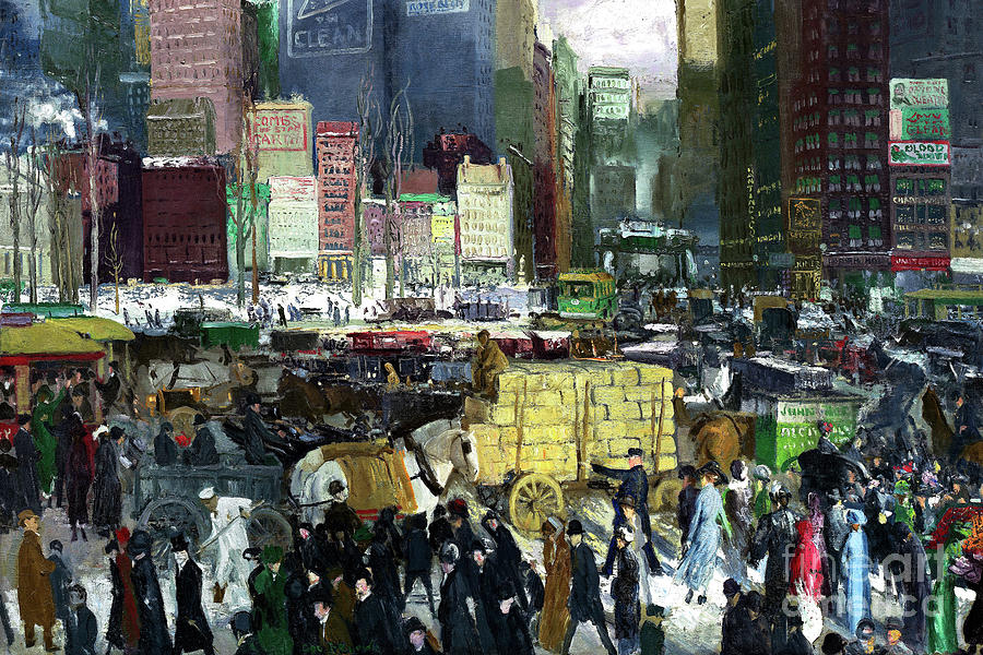 Remastered Art New York by George Bellows 20220410 Painting by George Bellows