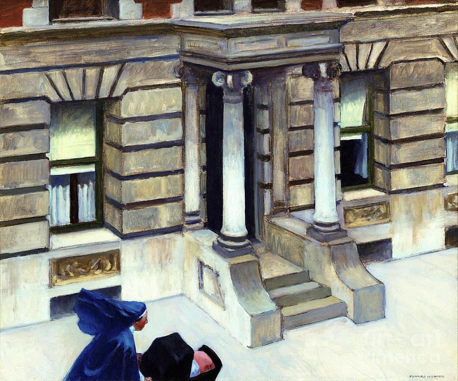 Remastered Art New York Pavements by Edward Hopper 20240210 Painting by Edward-Hopper