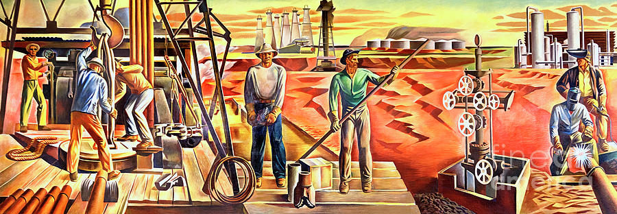 Landmark Painting - Remastered Art Oil Mural by Julius Woeltz 20231124 by Julius Woeltz