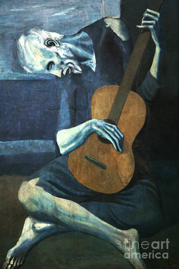 Remastered Art Old Guitarist by Pablo Picasso 20231104 Painting by Pablo Picasso