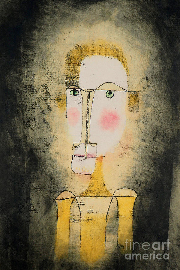 Remastered Art Portrait of a Yellow Man by Paul Klee 20211227 Painting by - Paul Klee