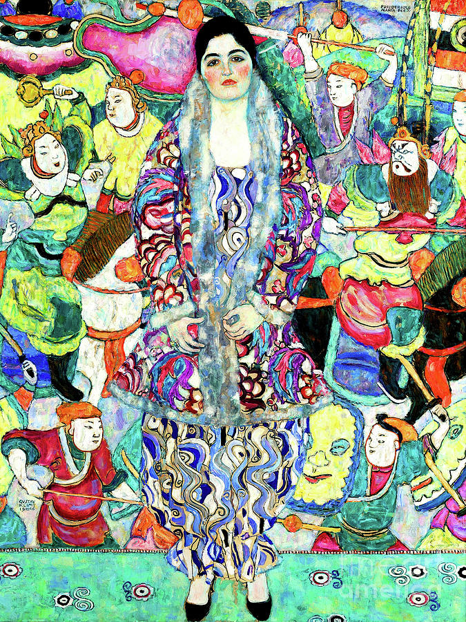 Remastered Art Portrait of Friederike Maria Beer by Gustav Klimt 20220402 Painting by Gustav-Klimt