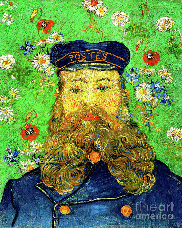 Remastered Art Portrait of Joseph Roulin by Vincent Van Gogh 20220521 Painting by Vincent Van-Gogh