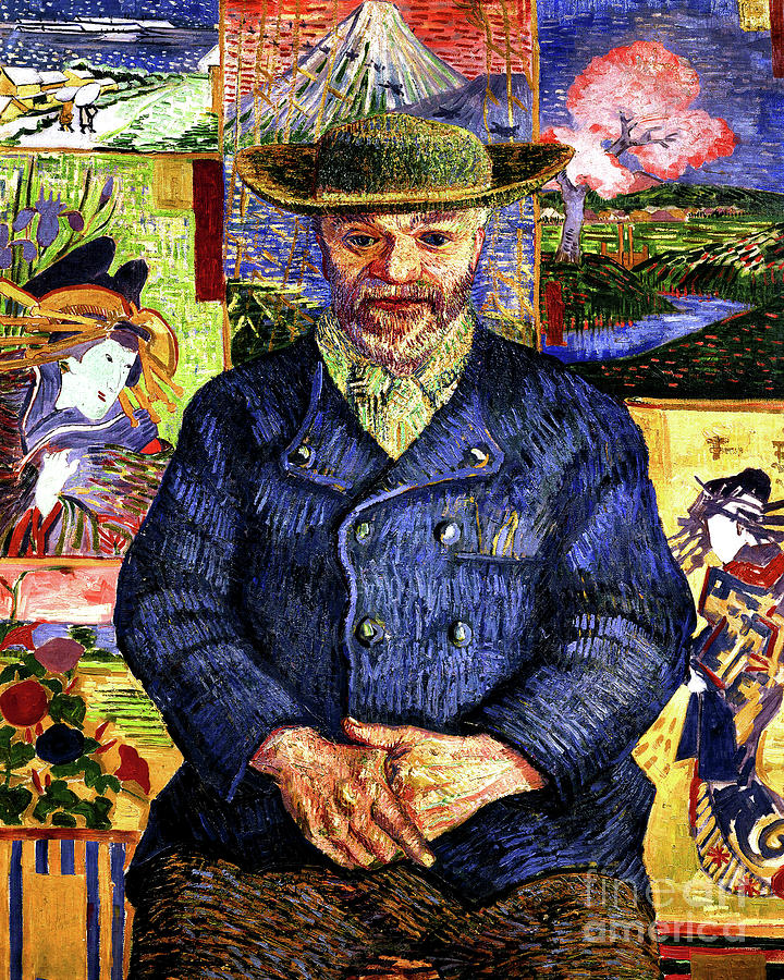 Remastered Art Portrait of Pere Tanguy by Vincent Van Gogh 20220521 Painting by Vincent Van-Gogh