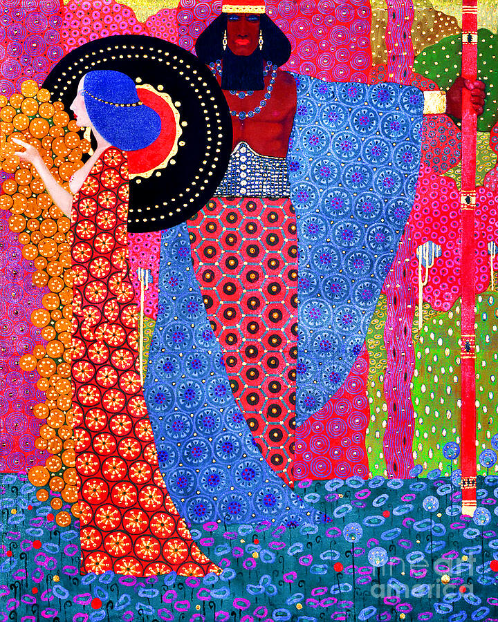 Remastered Art Princess and The Warrior by Vittorio Zecchin 20240325 Painting by Vittorio Zecchin
