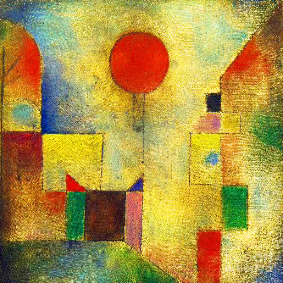 Remastered Art Red Balloon by Paul Klee 20211227 Painting by - Paul Klee