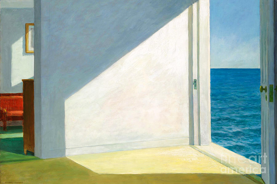 Remastered Art Rooms By The Sea by Edward Hopper 20220113 Painting by - Edward Hopper