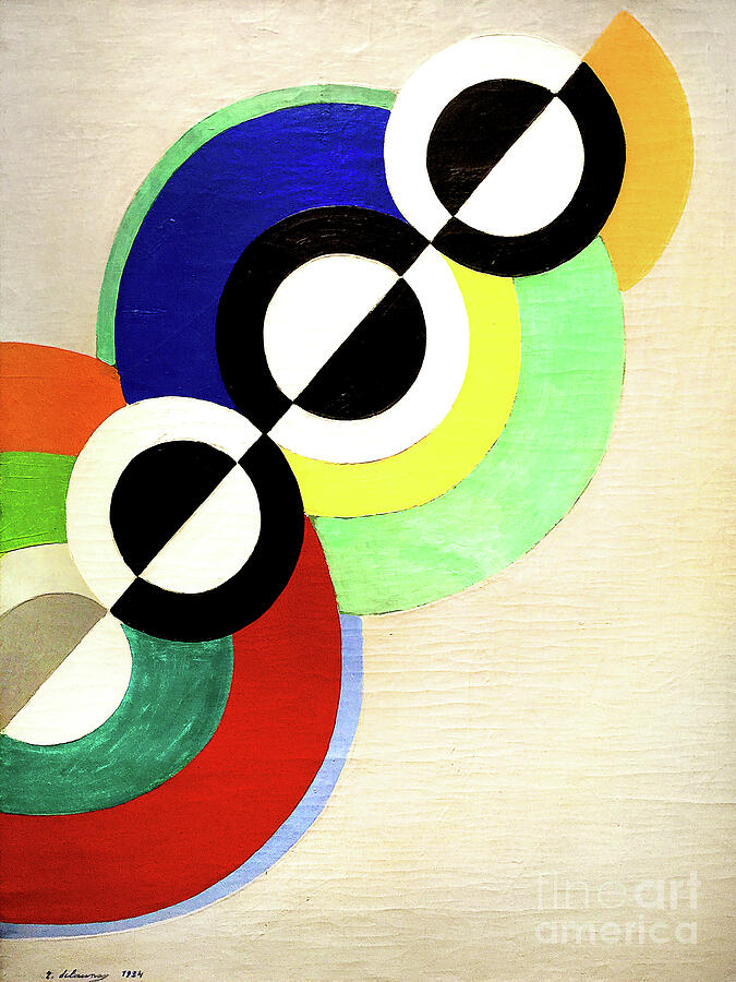Remastered Art Rythmes by Robert Delaunay 20240217 Painting by Robert Delaunay