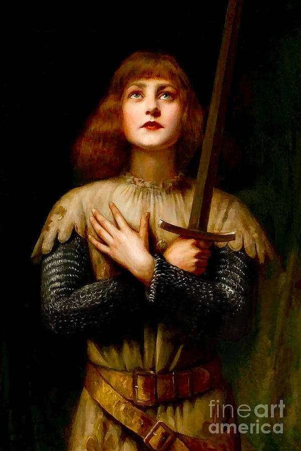 Remastered Art Sainte Jeanne dArc aka Joan of Arc by Paul Antoine de la Boulaye 20220417 Painting by Paul Antoine de la Boulaye