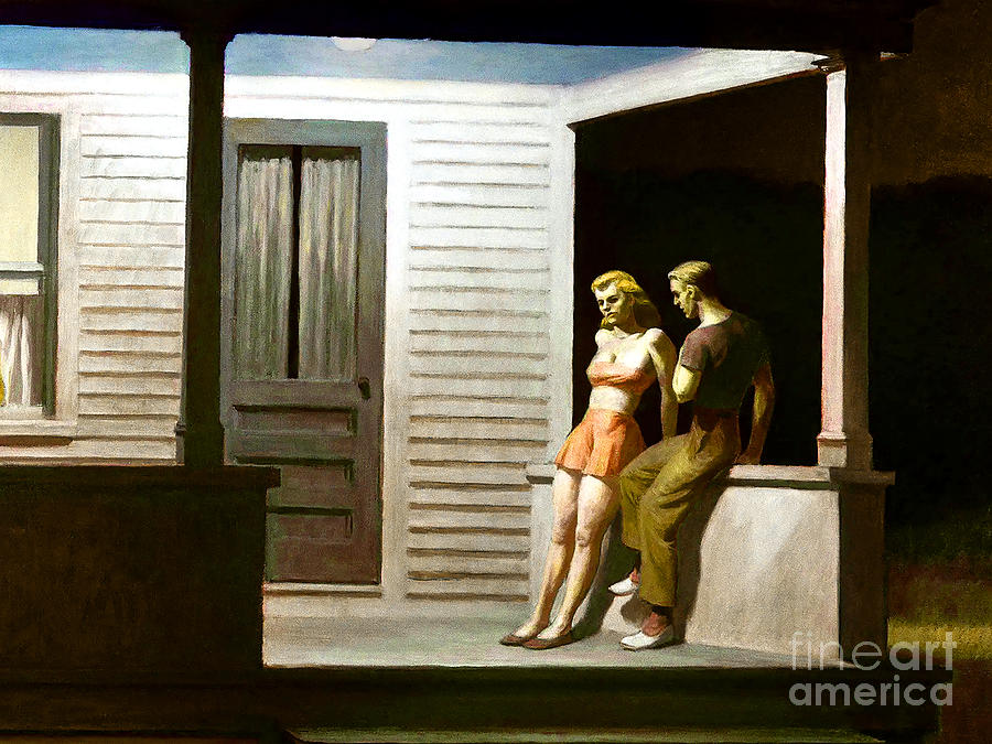 Remastered Art Summer Evening by Edward Hopper 20240118 Painting by Edward-Hopper