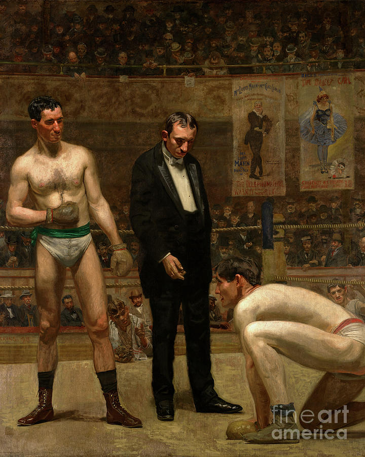 Remastered Art Taking The Count by Thomas Eakins 20220526 Painting by Thomas Eakins