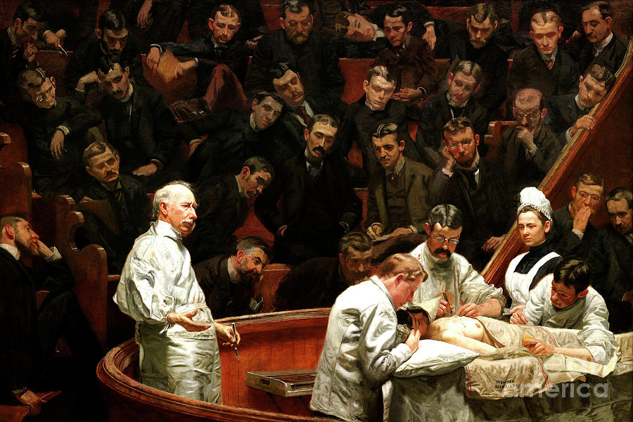 Remastered Art The Agnew Clinic by Thomas Eakins 20220526 Painting by Thomas Eakins