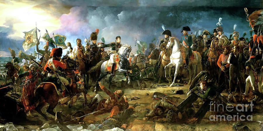 Remastered Art The Battle of Austerlitz by Francois Gerard 20220525 Painting by - Francois Gerard