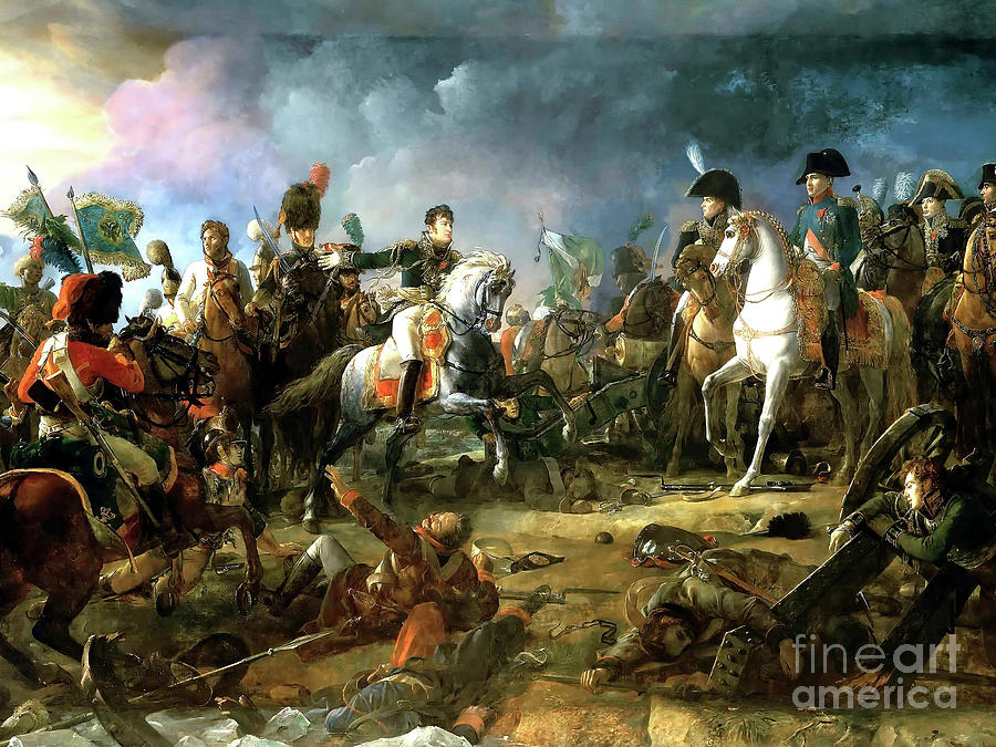 Remastered Art The Battle of Austerlitz by Francois Gerard 20220525 v2 Painting by - Francois Gerard