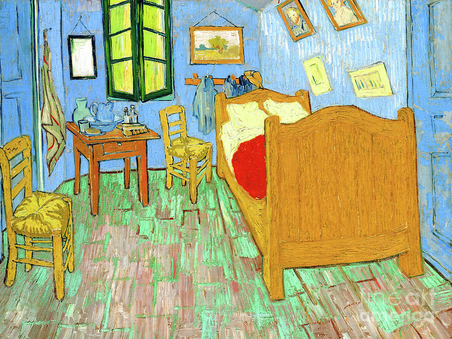 Remastered Art The Bedroom Version 2 by Vincent Van Gogh 20220521 Painting by Vincent Van-Gogh