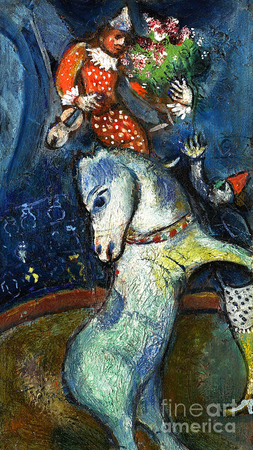 Remastered Art The Circus A Prancing Horse Marc Chagall 20231228 Painting by Marc Chagall