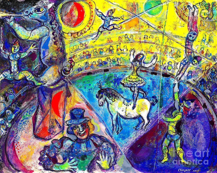 Remastered Art The Circus Horse Marc Chagall 20220115 Painting by Marc Chagall