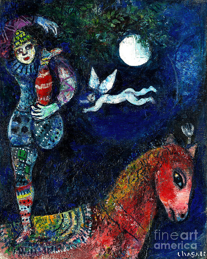 Remastered Art The Circus Rider Marc Chagall 20220416 Painting by Marc Chagall