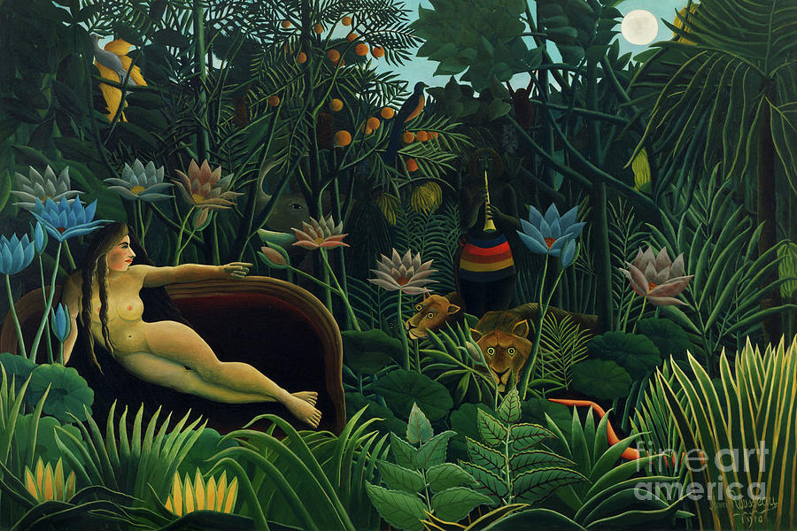 Remastered Art The Dream by Henri Rousseau 20220108a Painting by - Henri Rousseau