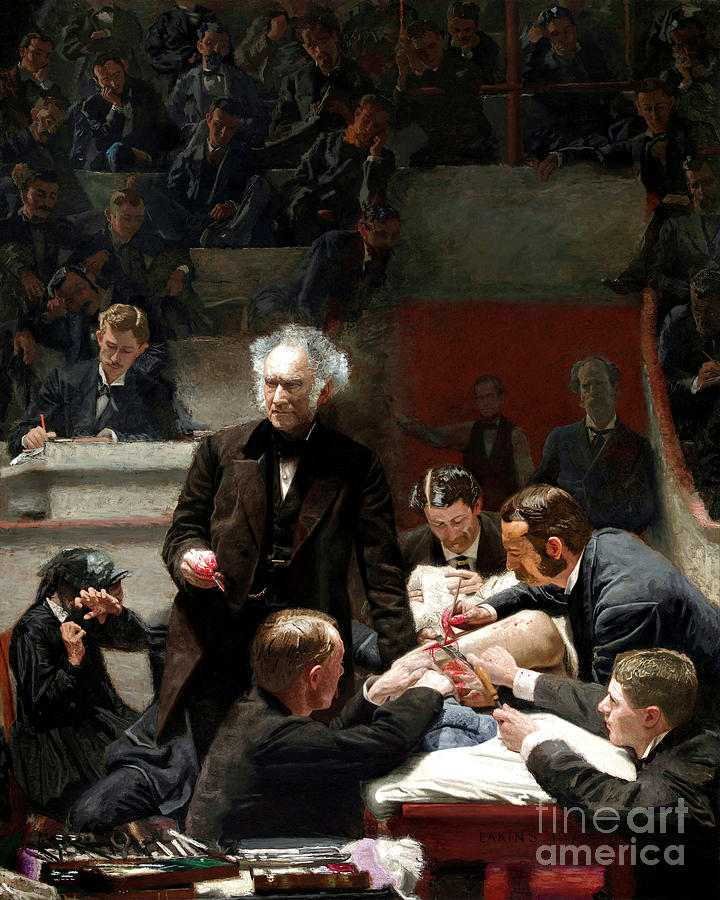 Remastered Art The Gross Clinic Portrait of Doctor Samuel D Gross by Thomas Eakins 20220526 Painting by Thomas Eakins