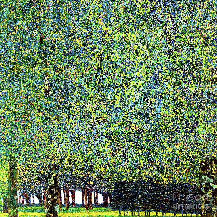 Remastered Art The Park by Gustav Klimt 20240104 Painting by Gustav-Klimt