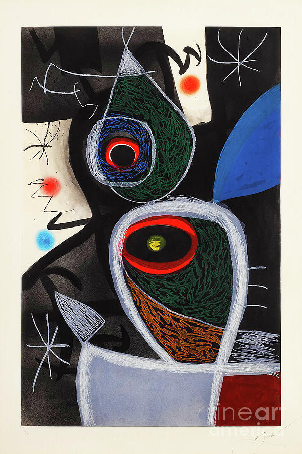 Remastered Art The Sleepy Down of The Terra by Joan Miro 20220115 Painting by Joan Miro