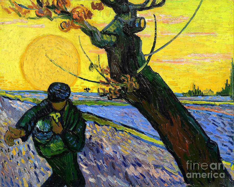 Remastered Art The Sower 1888v2 by Vincent Van Gogh 20231106 Painting by Vincent Van-Gogh