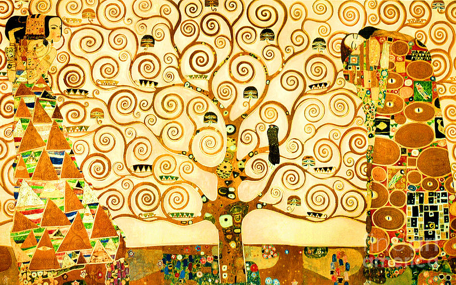 Remastered Art The Tree Of Life by Gustav Klimt 20220401 Painting by Gustav-Klimt