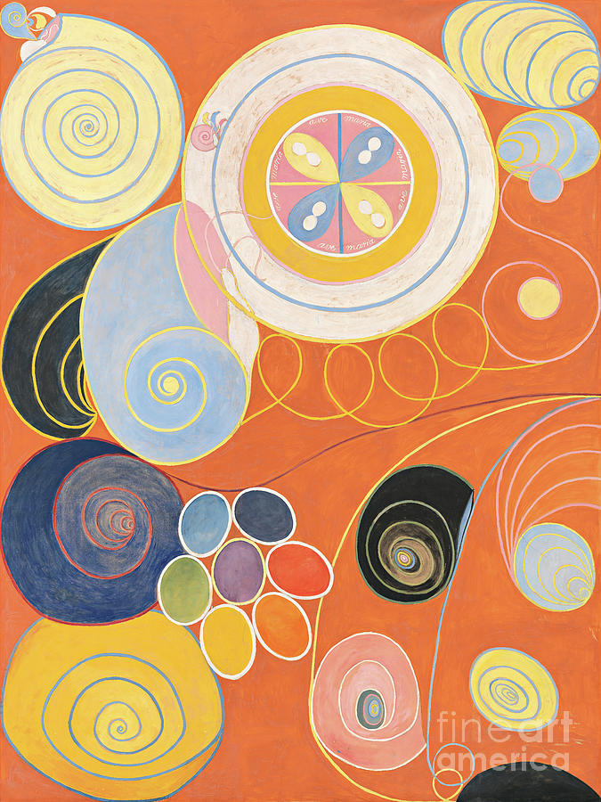 Remastered Art They Ten Mainstay IV by Hilma af Klint 20211228 Painting by Hilma af Klint