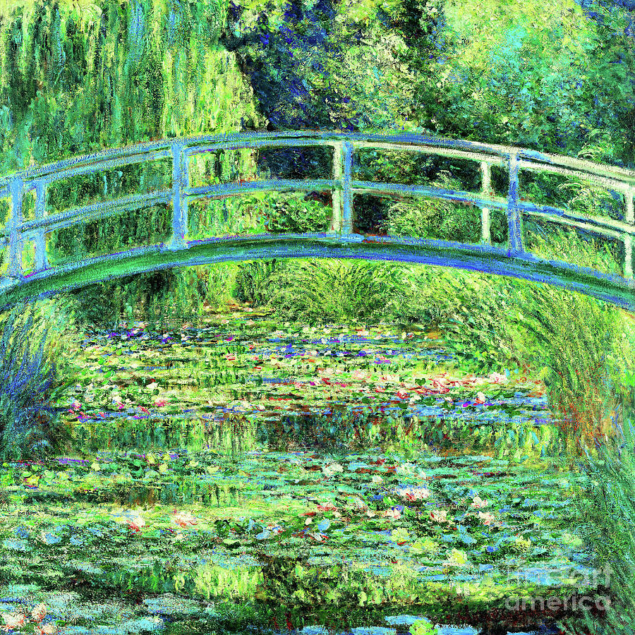 Remastered Art Water Lily Pond by Claude Monet 20220520 Painting by - Claude Monet
