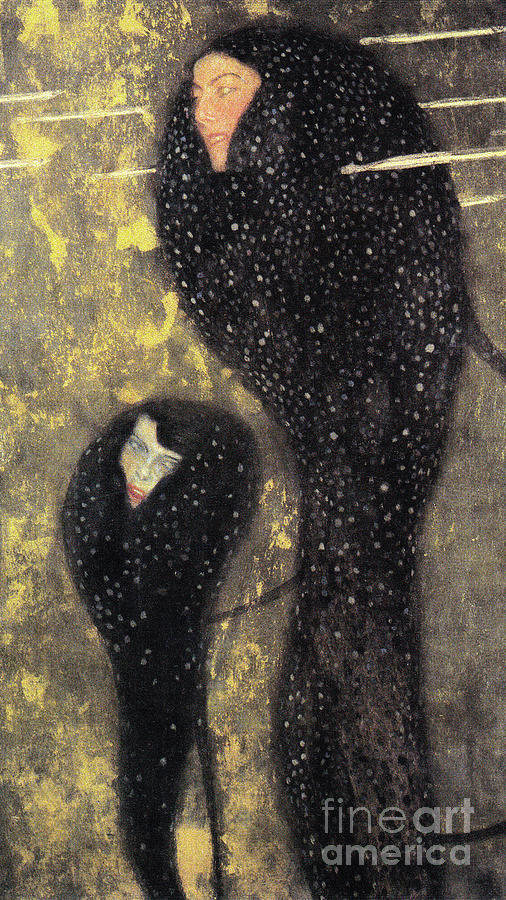 Remastered Art Water Nymphs Silverfish by Gustav Klimt 20220112 Painting by Gustav-Klimt