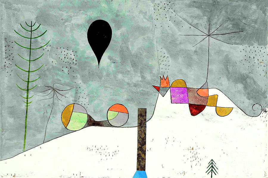 Remastered Art Winter Picture by Paul Klee 20240118 Painting by - Paul Klee