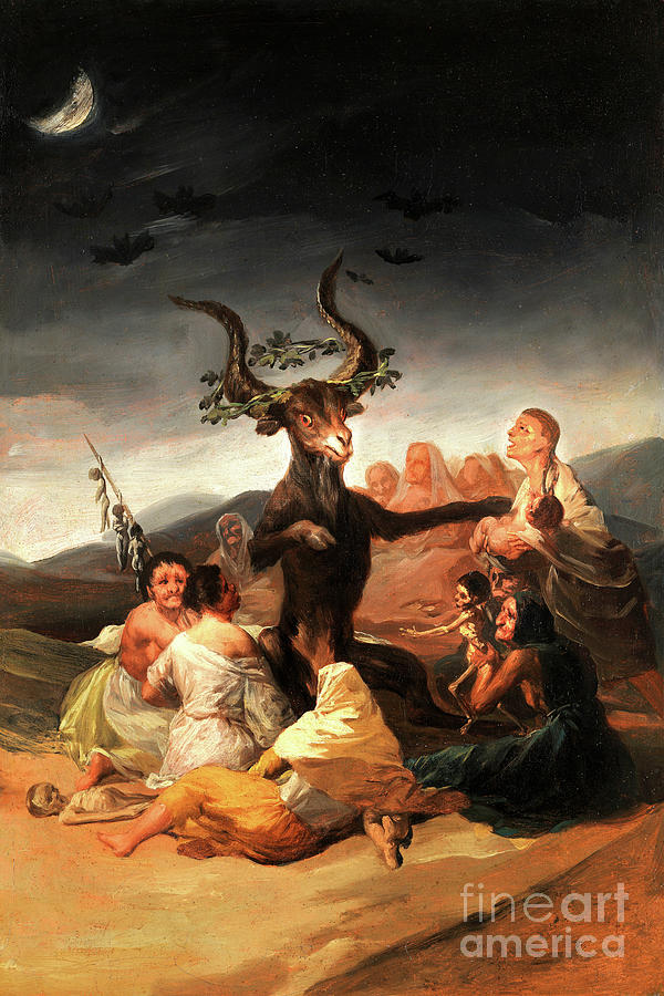 Remastered Art Witches' Sabbath by Francisco Goya 20231227 Painting by ...