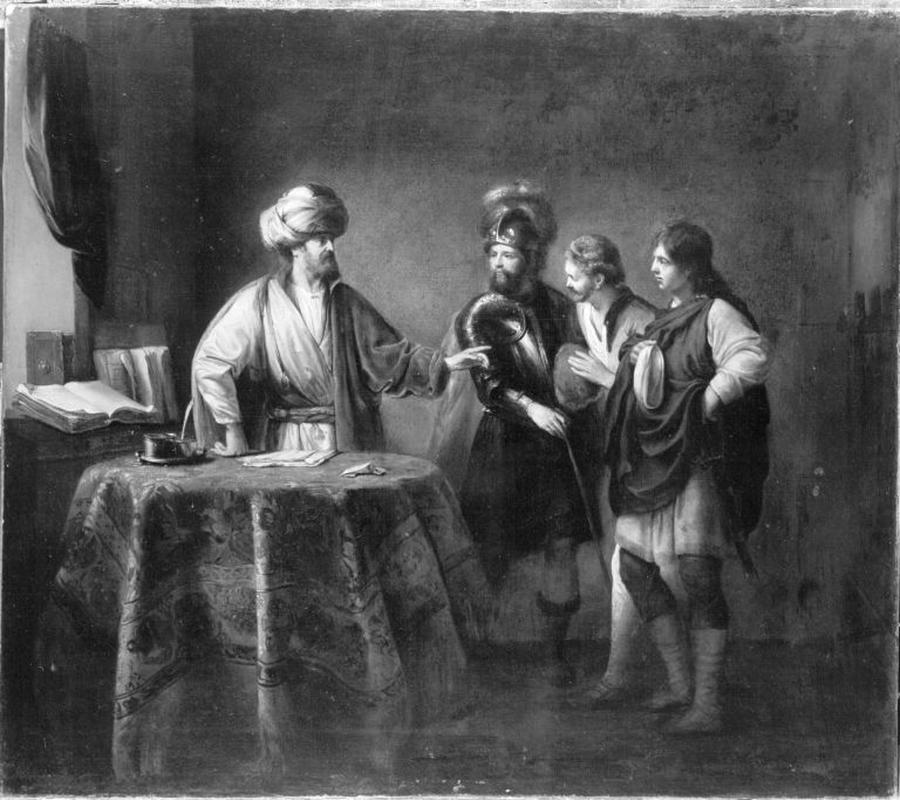 Rembrandt - Gleichnis vom unbarmherzigen Knecht Nachahmer Painting by ...